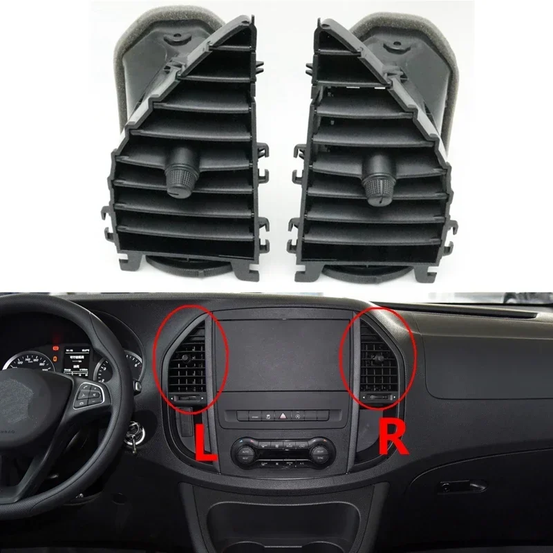 Auto Front Center A/C Grille Vent Air Condition Outlet For Mercedes Benz Vito Metris V260 W447 W448 2015-2023