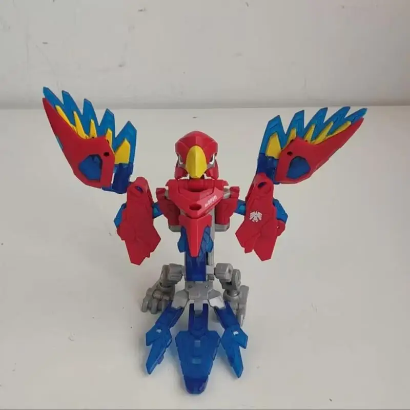 Beastbox Echo Parrot Jouet transformable Modèle articulé 52toys Décoration de collection Ornement pour enfants et collectionneurs