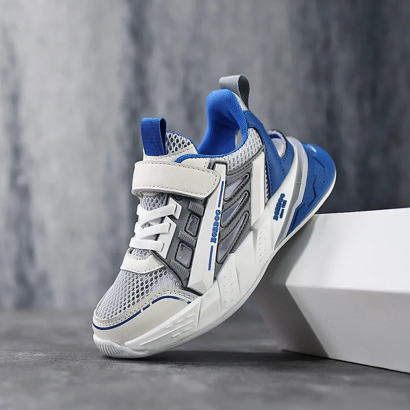 

2025 Fashion Blue Running Shoes For Kids Outdoor Light Child Sneakers Comfy Soft Sports Shoes for Boys Trainers zapatillas niño