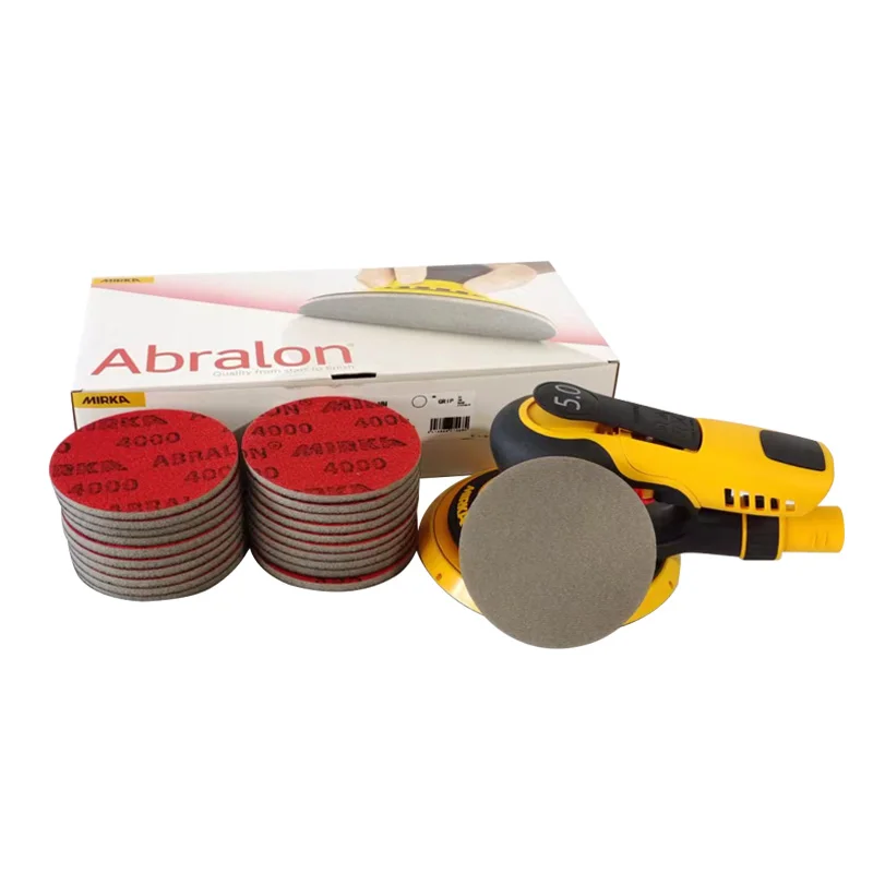 

Mirka Abralon 3Inch Sponge Sandpaper Foam Backed Hook Loop Polishing Buffing Disc 75mm Grip Disc Flocking Sheets For Car