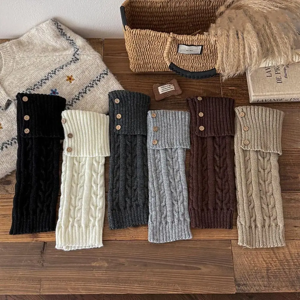 لطيف Harajuku الأطفال تدفئة الساق النمط الياباني الحلو لوليتا جوارب محبوكة عادية Kawaii محبوك غطاء للقدم الخريف