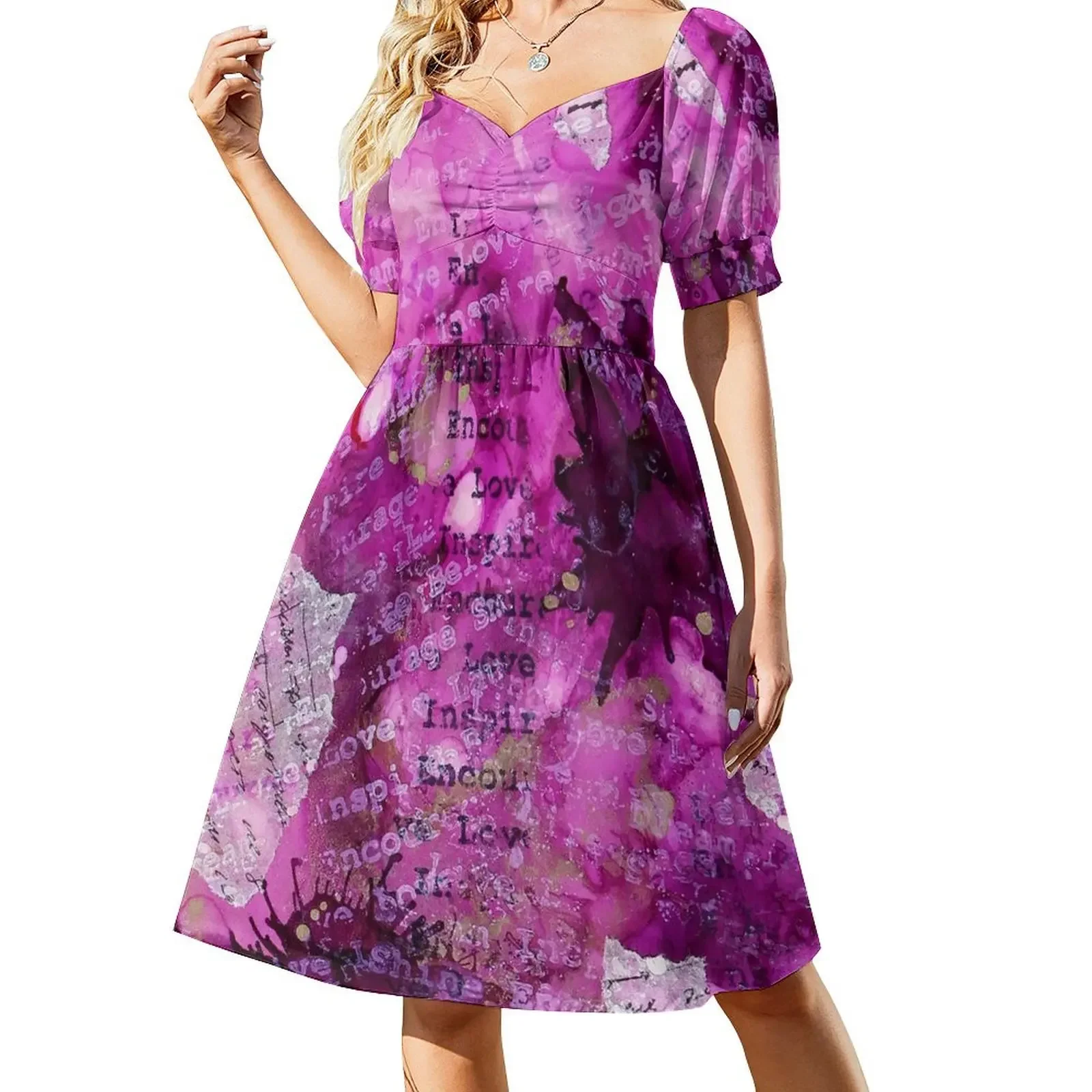 

You, my rose (happy art) Short-Sleeved Dress women's clothing trend 2025 Long dress Dress