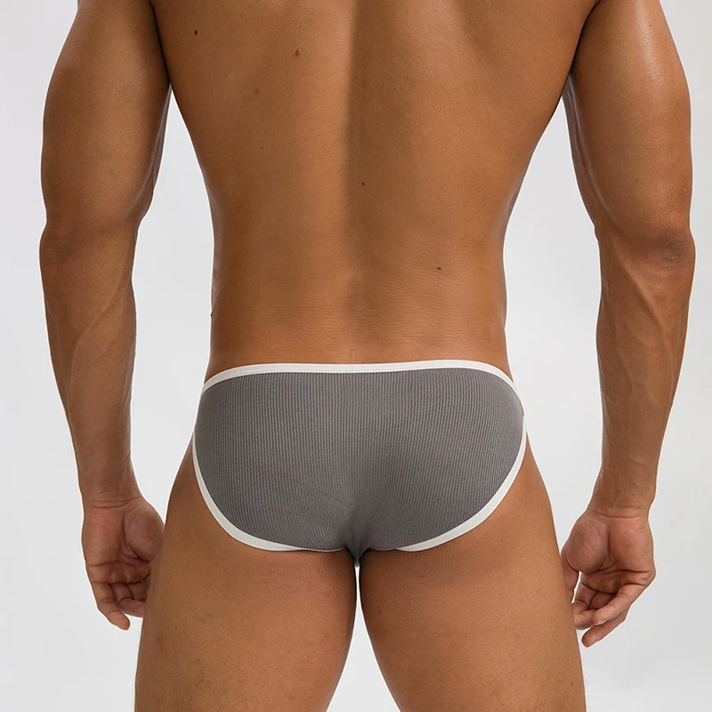 Ropa interior a la moda para hombre, calzoncillos con bulto en U, bolsa grande, sin costuras, tiro medio, suave, transpirable, Sexy, Cueca