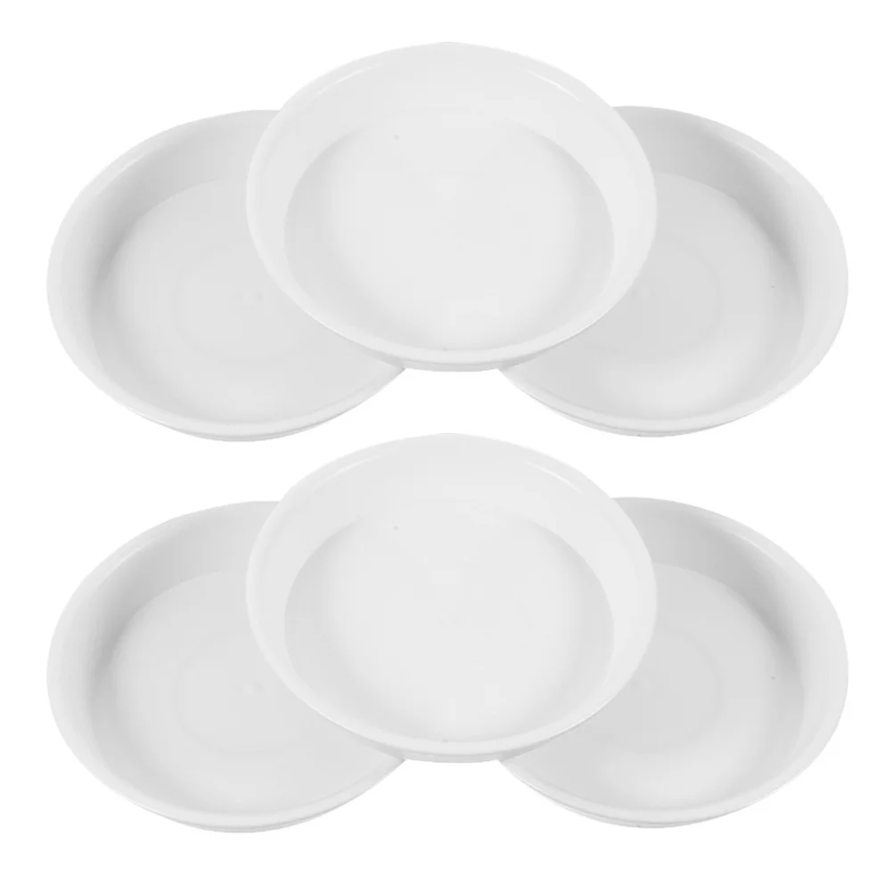 

6pcs Plastic Plant Saucer Tray Round Reusable For Indoor Plants Flower Pot Water Catcher Drainage Garden Accessories