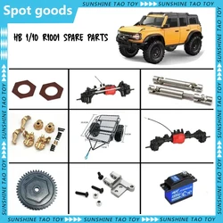 Hb  R1001 1/10 Rc Car Simulation  Off-road Car Model Upgraded  Accessories Differential Lock Front And Rear Axles Spare Parts