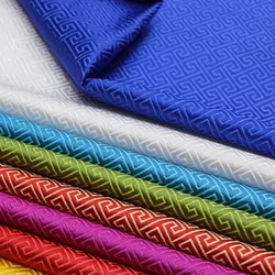 Brocade Jacquard Fabrics Smooth for Women Clothing Doll Hanfu Handmade Diy Pillowcase Sewing Packaging Cloth Soft Gold Black