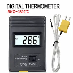 TM-902C Digital K Type Temperature Meter Thermometer Sensor + Thermocouple Probe detector -50C to 1300C Industrial thermometer