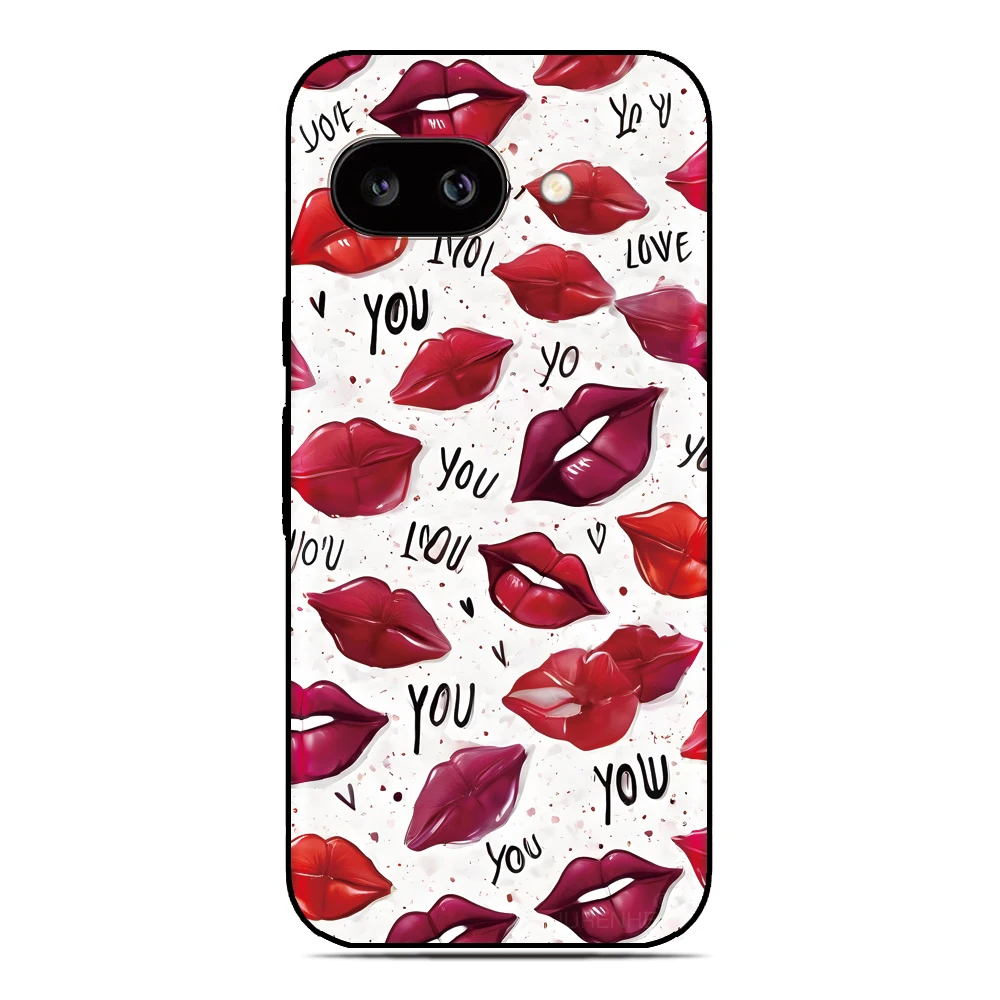 Funda de teléfono Kiss Lip Heart para OPPO A5x 4G A79 5G A80 A3X A5 A3 Pro A8 A9 A53 2020 A40 A2X A16 A16s A15 A17 A17K A18 A38