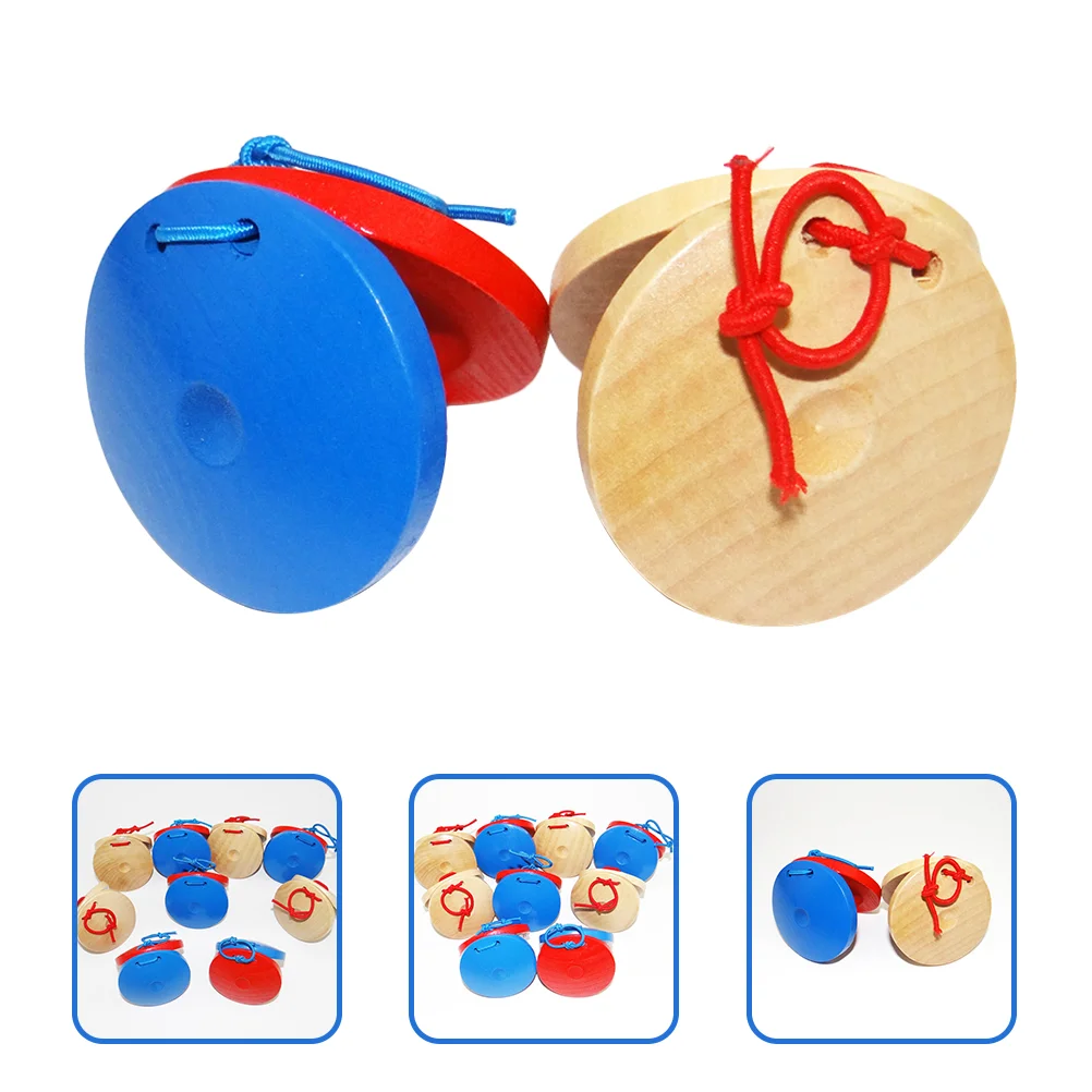 

6 Pcs Children Musical Toys Party Noisemaker Sense Castanets Instrument Educational Percussion Instruments