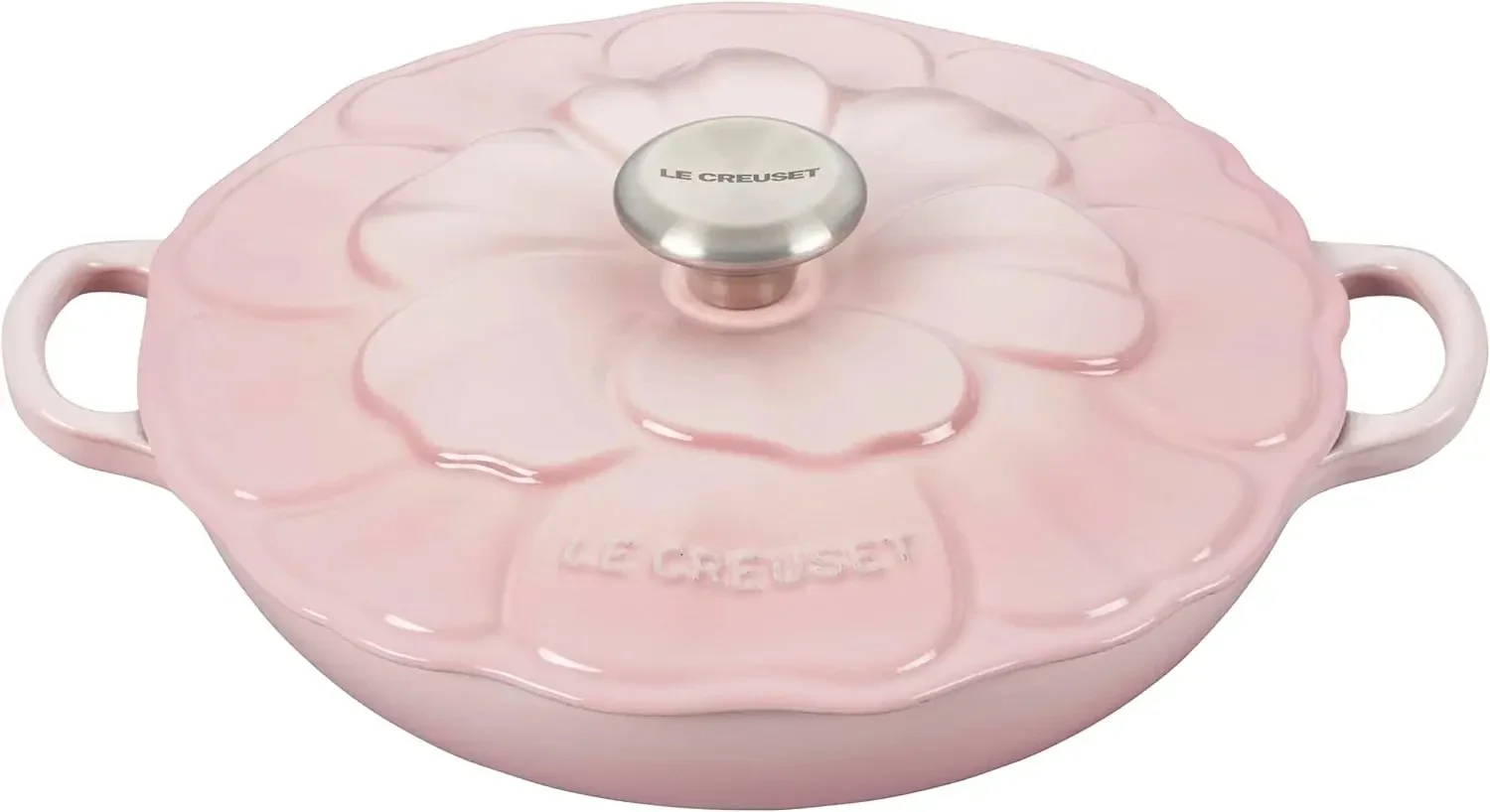 Le Creuset Enameled Cast Iron Petal Braiser, 2.25qt., Shell Pink