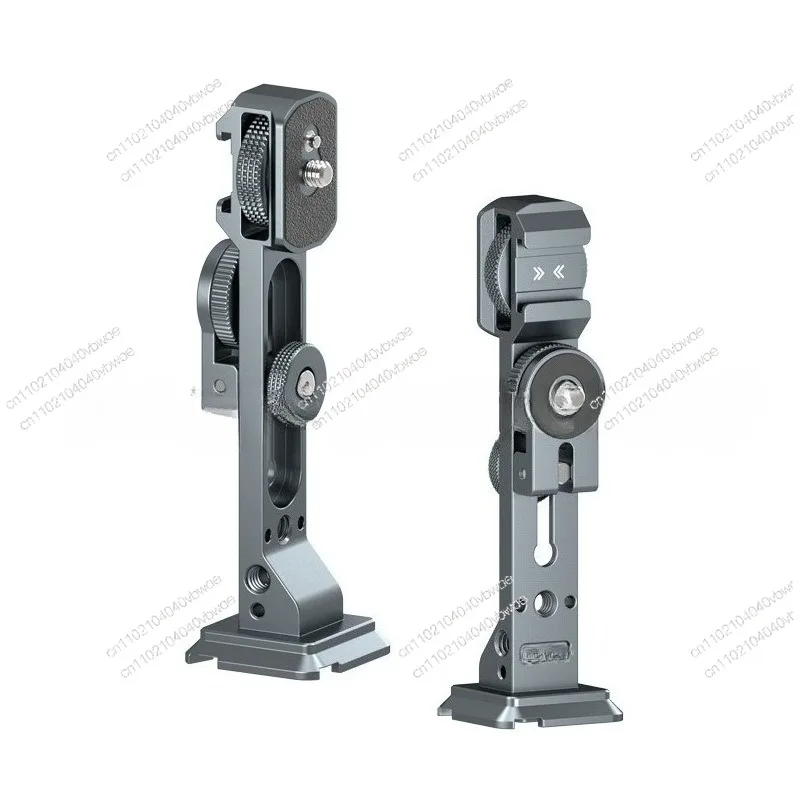 Portable Teleprompter Tripod Stand, Dual Phone Holder Horizontal Vertical Shooting Handheld Desktop Live Bracket