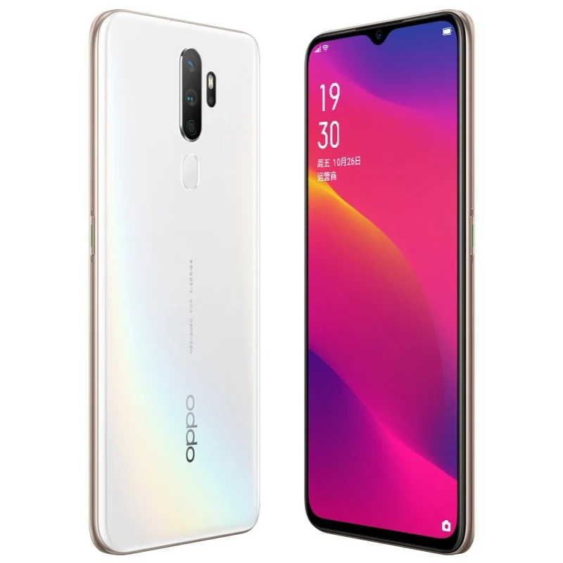 هاتف OPPO A9 2020 الذكي 4G البرامج الثابتة العالمية ColorOS 6 (Android 9.0) 48MP + 8MP كاميرا رباعية مزدوجة SIM 5000mAh هاتف مستعمل
