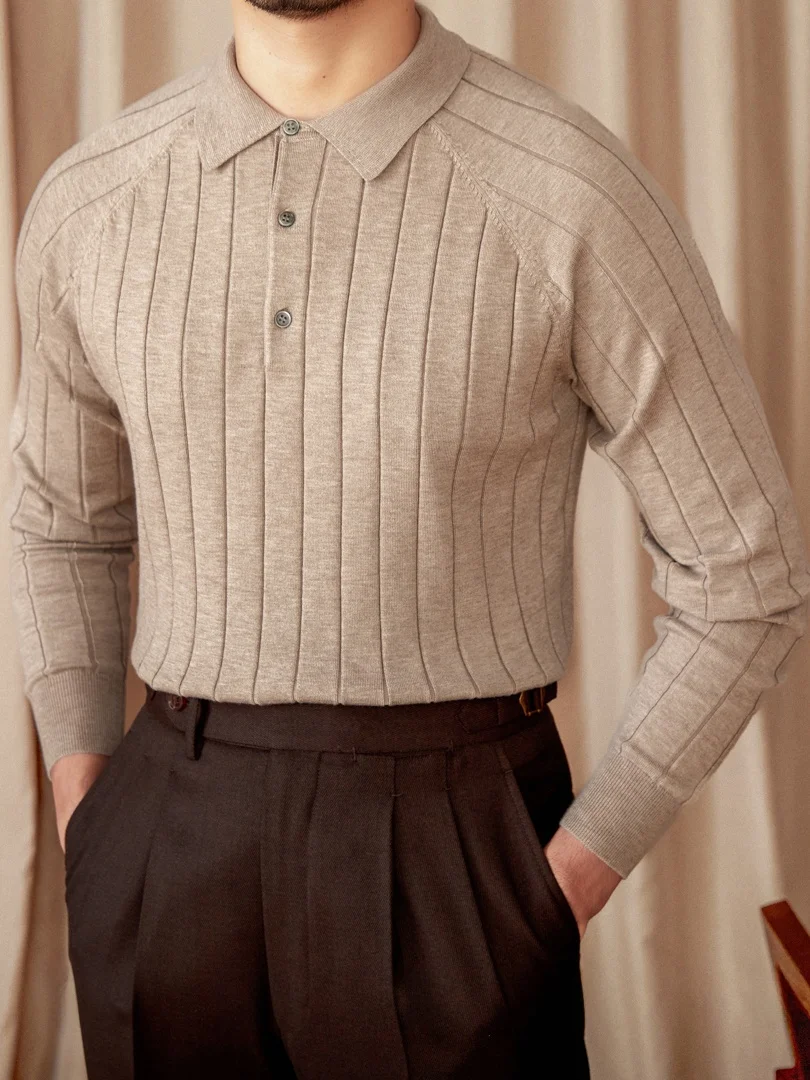 

Mr. Deer Tee's Autumn Winter Slim Fit Long Sve Ne Knitted irt Thin Wool Silk Base Layer Men's Casual Sle