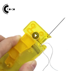 1PC Auto Needle Threader DIY Hand Sewing Threader Hand Machine Stitch Insertion Sewing Automatic Thread Device Household Tools