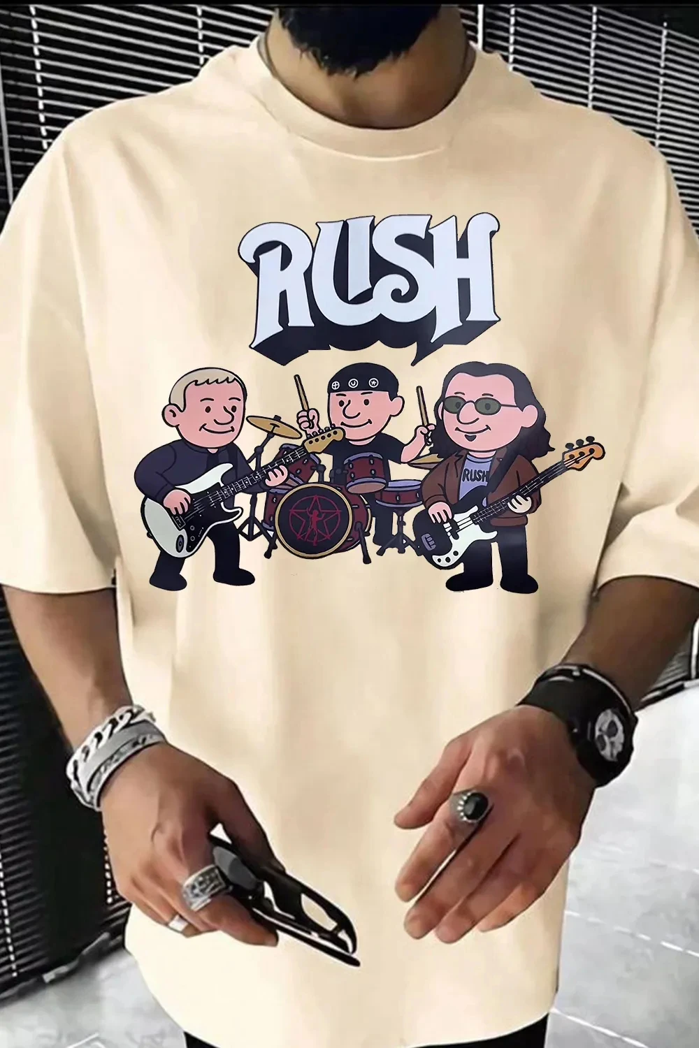 Camiseta Rush Band 2026 para hombre y mujer, camisetas de algodón, ropa informal de verano de manga corta con cuello redondo, camiseta holgada de tendencia Unisex