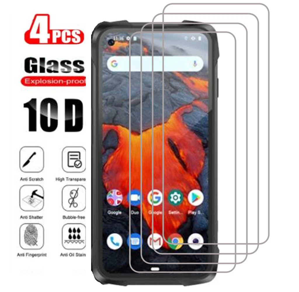 4PCS For Cubot King Kong 7 Tempered Glass Protective ON For Cubot King Kong 7 Screen Protector Smart Phone Cover Film