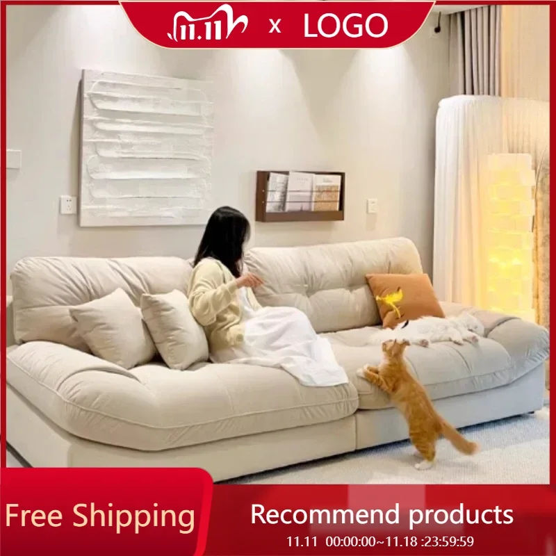 Cat Scratch Velvet Fabric Living Room Sofas Nordic Cozy Recliner Lazy Sofas Modern Nordic Divani Da Soggiorno Home Furniture