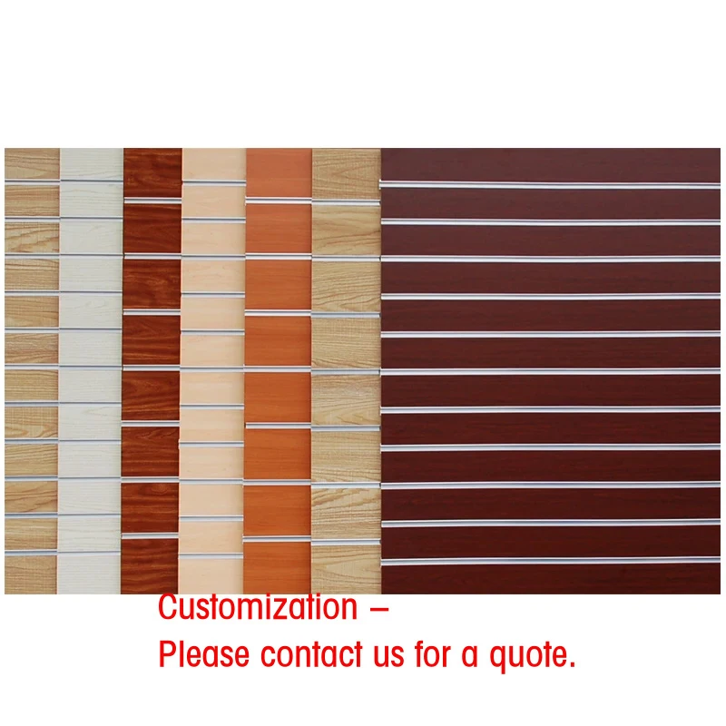 

custom.Factory Direct 18mm Modern Slatwall Display Panel First-Class MDF Wood Fiber Plate with E0 Formaldehyde Emis