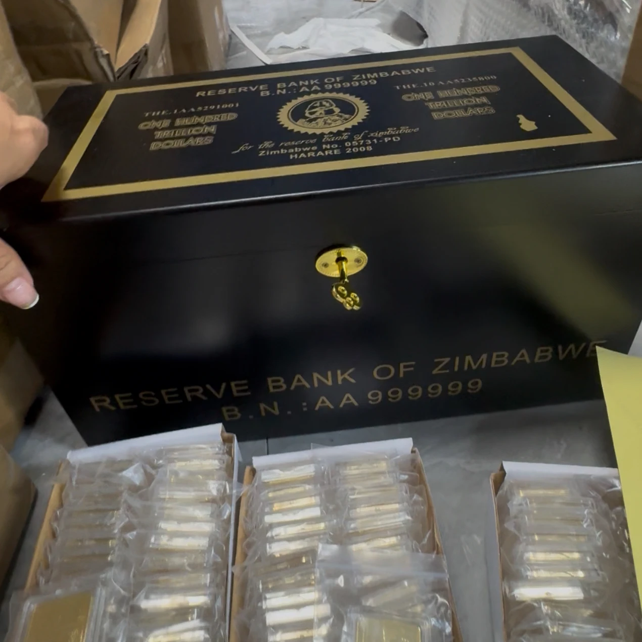 Gold Plated Bar 500pcs with Storage Box Unique Gift