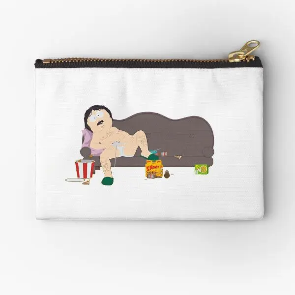 Randy Marsh Couch  Zipper Pouches Socks Coin Money Storage Key Cosmetic Men Bag Wallet Small Pocket Women Panties Pure Underwear