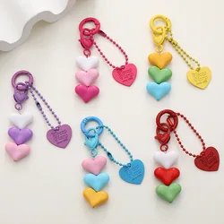 Tandem Love Gradient Keychain, Korean Simple Ins, Trend, Headphone Pendant, MEN'S AND WOMEN'S Bags, Car Accessories