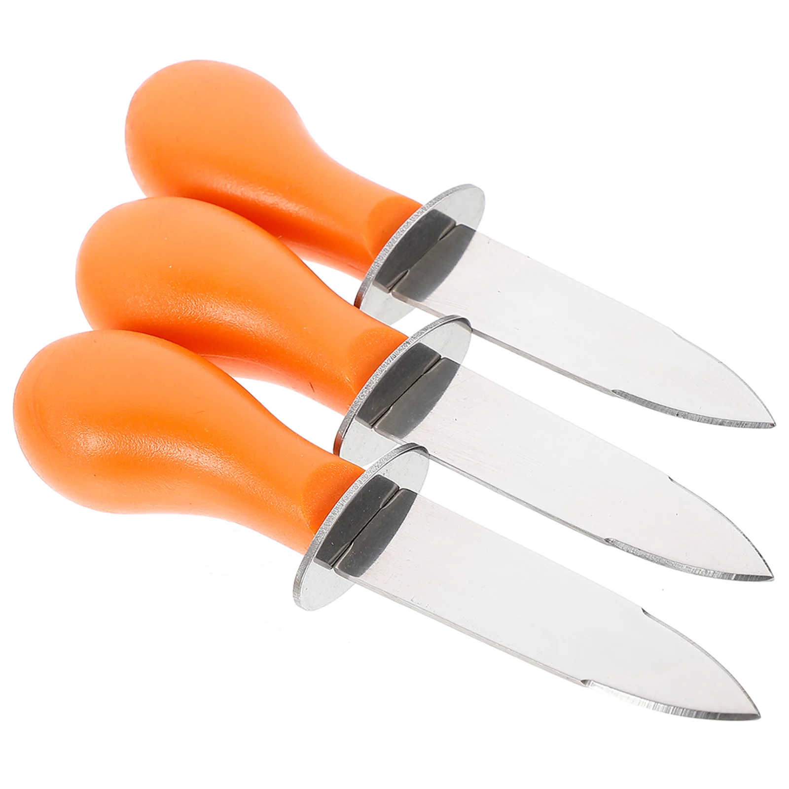 

3 Pcs Oyster Knife Opener Seafood Cutting Tool Stainless Steel Shellfish Shucker Pp Kitchen Supplies Shucking