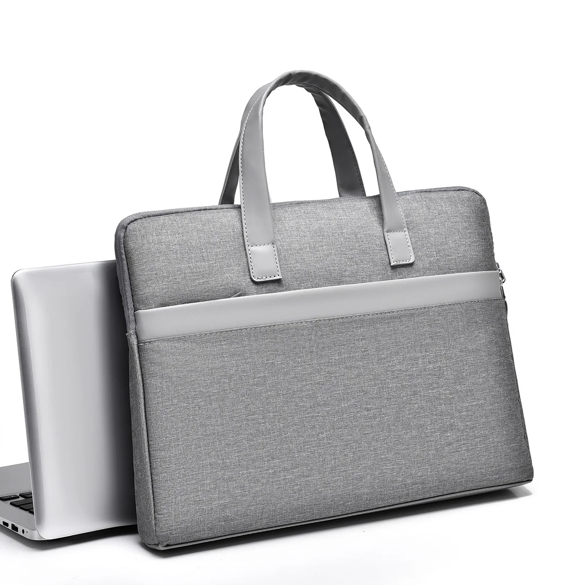 حقيبة كمبيوتر محمول عصرية - تصميم بسيط، حقيبة أعمال - مثالية للمدرسة والسفر والمكتب والتنقل اليومي