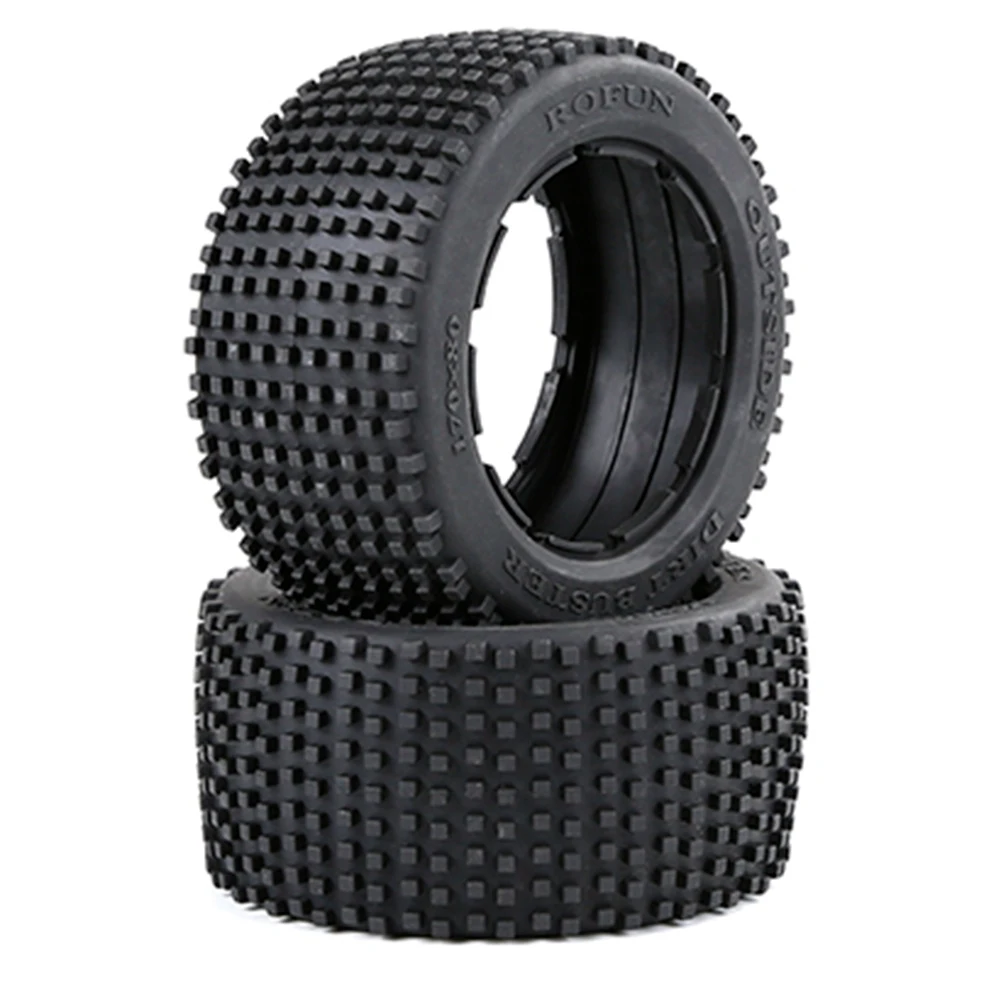 

Off-Road Rear Tyres Thicken Skin Set for 1/5 HPI ROFUN BAHA ROVAN KM Baja 5B Truck Spare Toys Parts