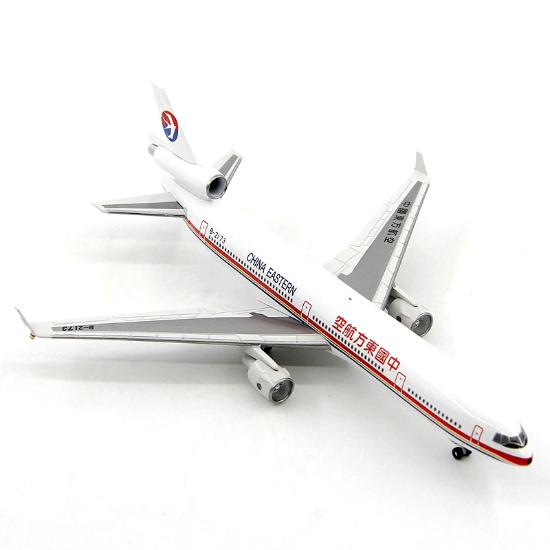 1/400 Scale JETHUT China Eastern Airlines McDonnell Douglas MD-11 B-2173 Finished Alloy Die-cast Passenger Aircraft Model Gift