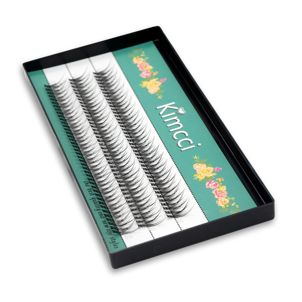 Kimcci Dovetail Fly Eyelashes Natural Soft Fasle Fake Eyelashes 0.07mm Extension Natural Slender Cross False Eyelashes