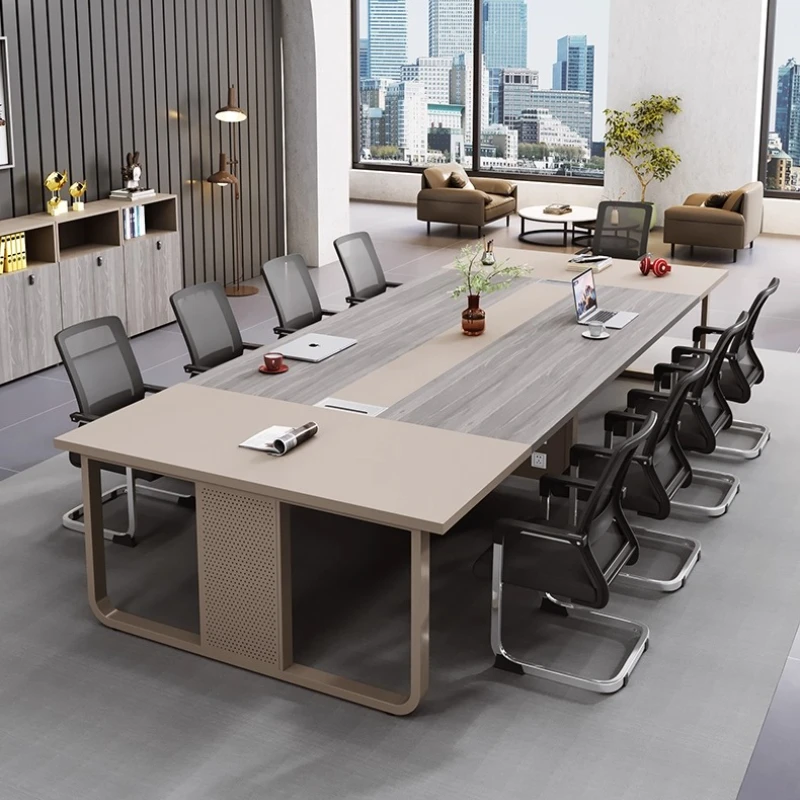 1.6 متر إلى 6 متر البساطة الحديثة اجتماع مكتب طاولة المفاوضات طاولات المؤتمرات طويلة مكتب أثاث المكاتب #2