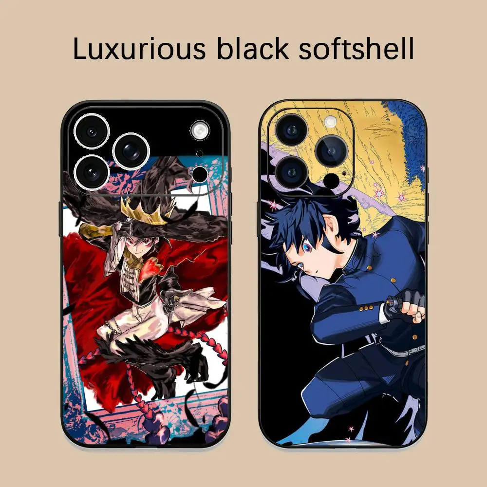 Funda de Teléfono Anime de Lujo I-ichi la Bruja, Funda Protectora Suave Negra Antigolpes para iPhone 17 Air, 16, 15, 14, 13, 12 Plus, Mini, Pro, Max