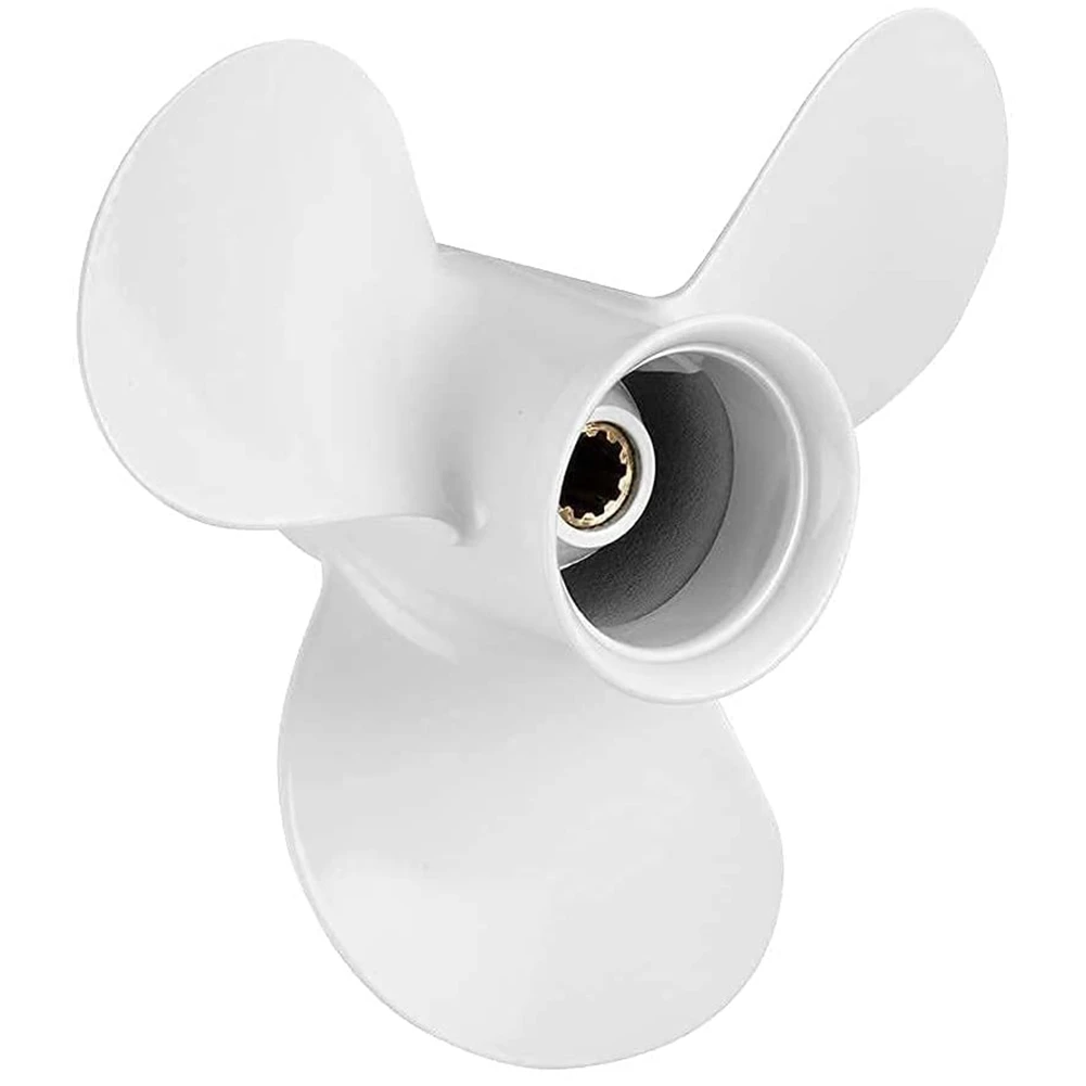 【Price Drop !!】-For 20Hp 25Hp 9 7/8X10 1/2 Outboard Propeller Boat Motor 20 25 30 Screw 3 Blade 10 Spline Engine Part