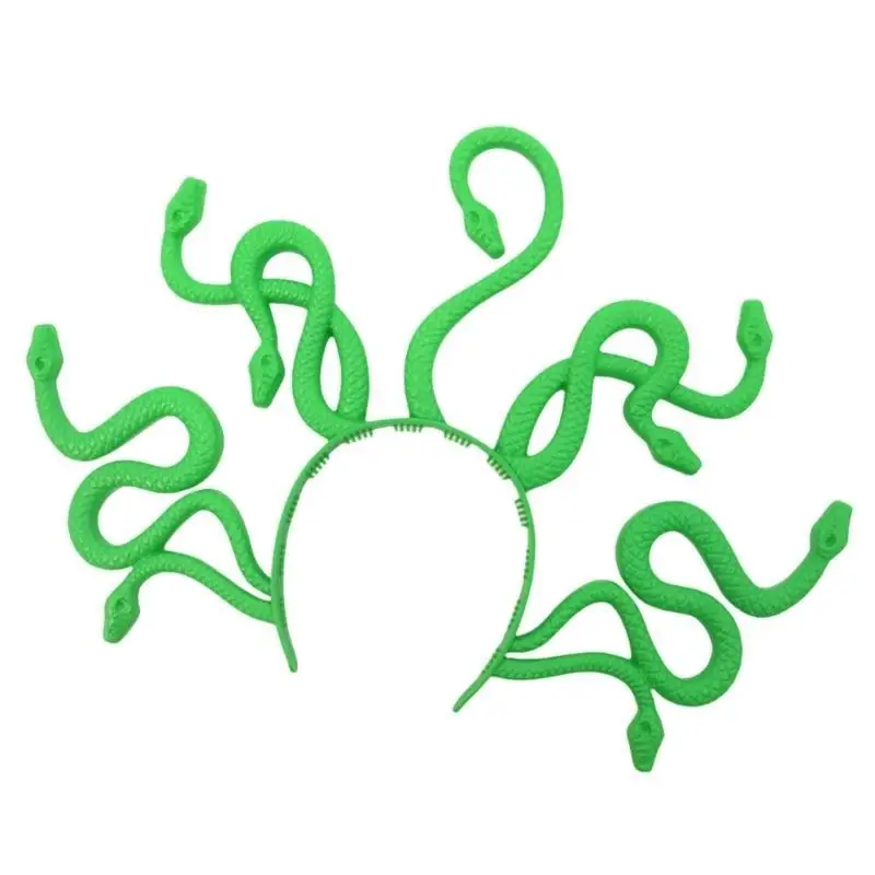 652F Halloween Rắn Đầu Gorgon Cosplay Băng Đô Quấn Tóc Lễ Hội Trang Phục Dự Tiệc Cung Cấp