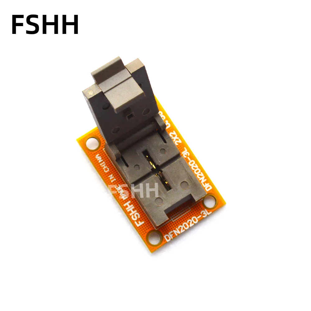 DFN2X2 test socket DFN2020-3L to DIP6 Programmer adapter QFN6 2×2mm 0.65mm pitch SMD plastic package aging socket