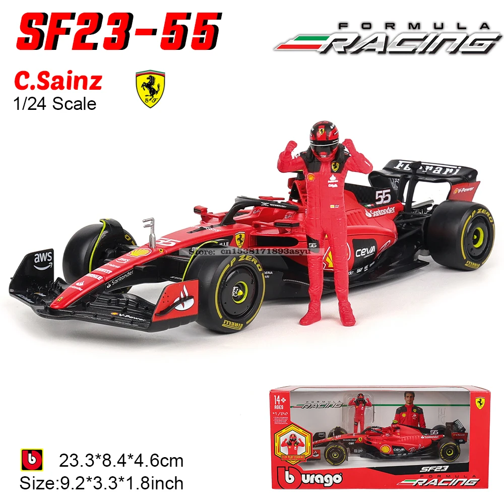 ブラーゴ 1/24 2024年 マクラーレンF1チーム+勝利人形 4 # ランド