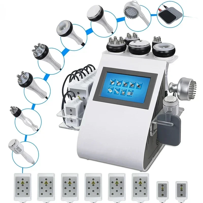 เครื่องนวดสลายไขมันแบบใช้คลื่นวิทยุใหม่ล่าสุด9อิน1สำหรับยกกระชับสัดส่วน