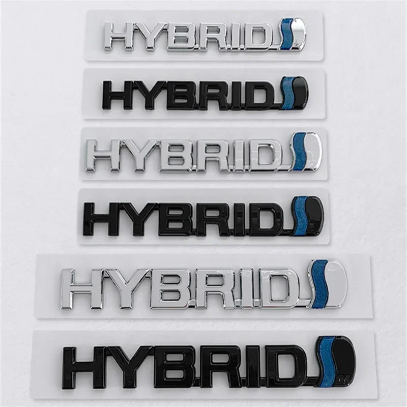 ABS Car Rear Trunk Emblem Side Stickers for Toyota HYBRID Auris AVALON Avensis hilux Proace RAV4 VIOS YARIS REIZ Sequia IZOA