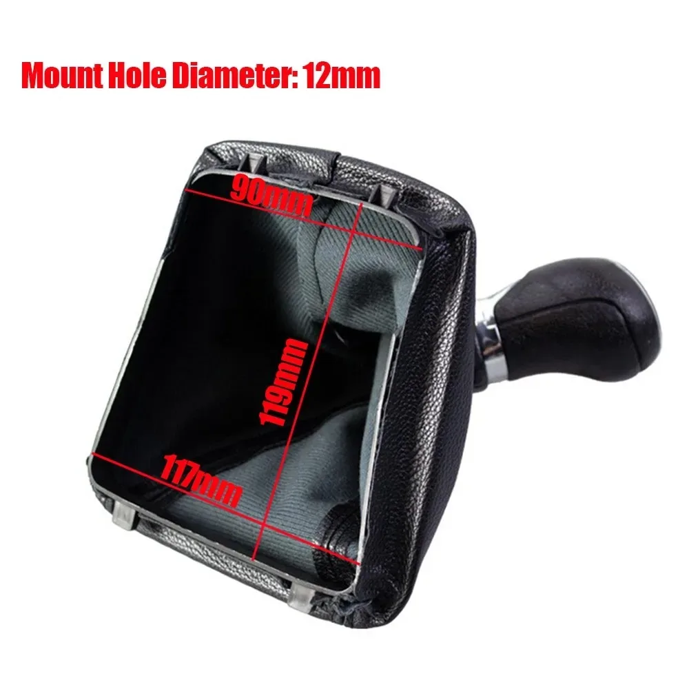 For Skoda Octavia 2 A5 A6 2004-2012 5/6 Speed Car Stick Gear Shift Knob with PU Leather Gaiter Boot Cover Lever Change Knob