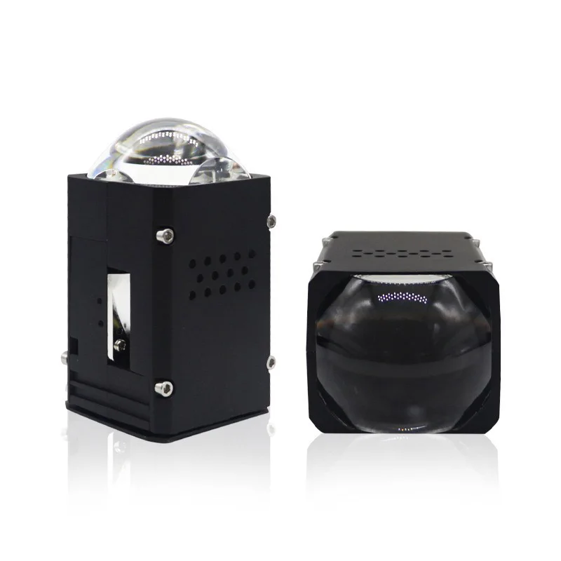 

Universal Car Headlight Retrofit Mini Matrix 1.8 Inch Bi LED Laser Projector Lens 12V 55W 6000K Hi Lo Beam