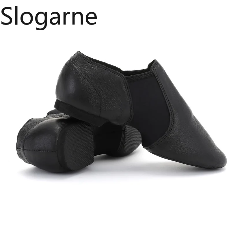 New Artificial Leather Jazz Shoes Women Soft Indoor Yoga Sports Shoes Ladies Low Heels Belly Ballet Dance Shoes Stage Show Wear