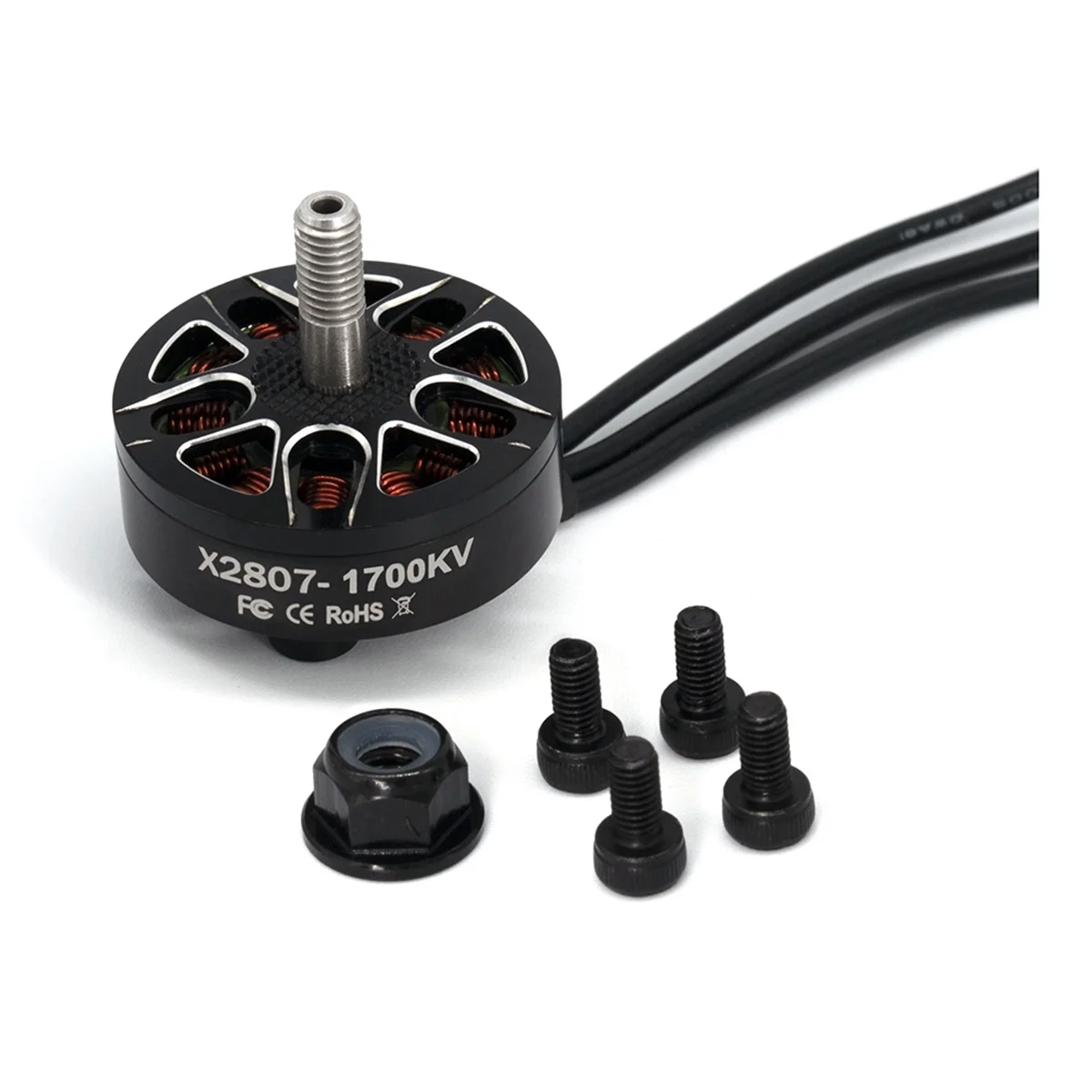 Brushless Motor X2807 1700KV 2-6S 4mm Bearing Shaft Motor for RC FPV Racing Drone Multicopter