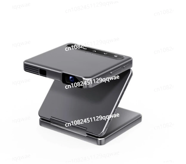 Deep space Ash Tri-Fold Portable Projector DLP Mini Pocke Projector One-Click Screen Mirroring Type-C Fast Charging 5000mAh