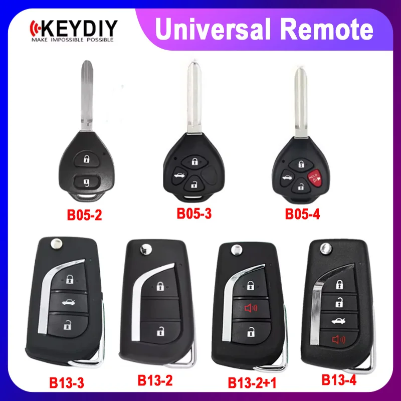 KEYDIY KD B Series B05-2 B05-3 B13-3 B13-4 Universal Remote Key for Toyota Corolla Levin Camry Avalon Allion Harrier Venza RAV4