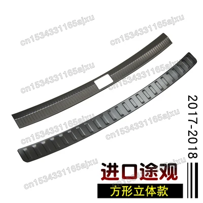 

Trim For VW Volkswagen Tiguan mk2 2017 2018 2019 2020 2021 Stainless Steel Rear Bumper Protector Sill Trunk Tread Plate