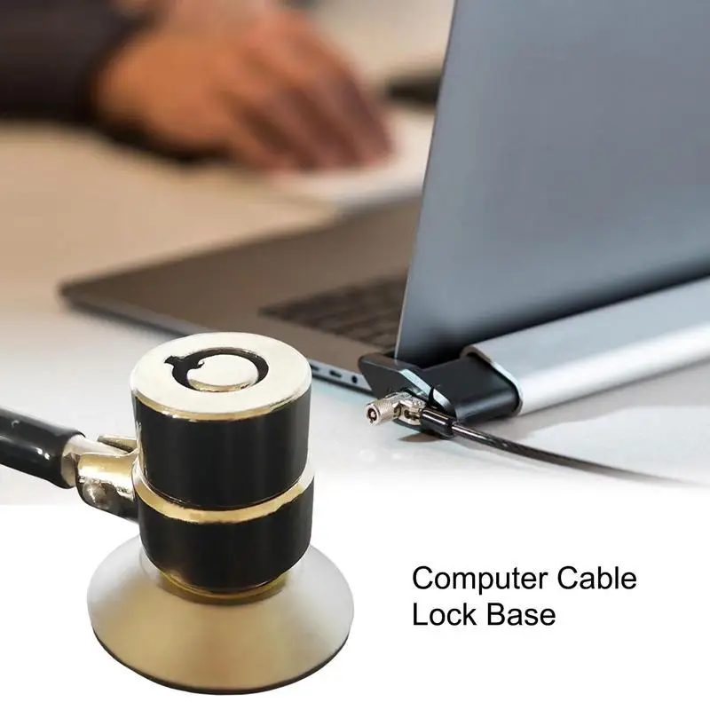 Computer Cable Lock Base Slot Plate Cable Security Computer Combination Lock Base Tablet Protection Anti Theft Lock Base