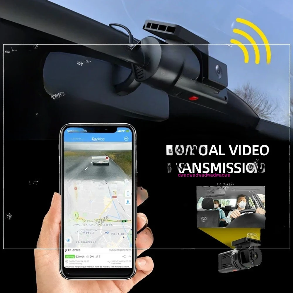 JC181 Mini Dual Car Recorder 4G DVR WiFi USB Rotatable Car Camera 1080P GPS Active Video G Sensor