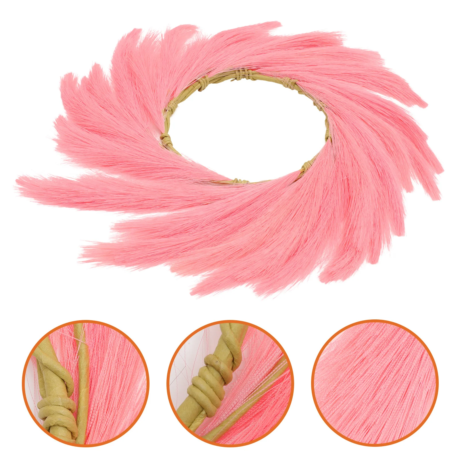 

Faux Phragmites Wreath 24 Inch Simulated Bulrush Garland Artificial Reed Wreath For Home Decor Fall Decoration Wall