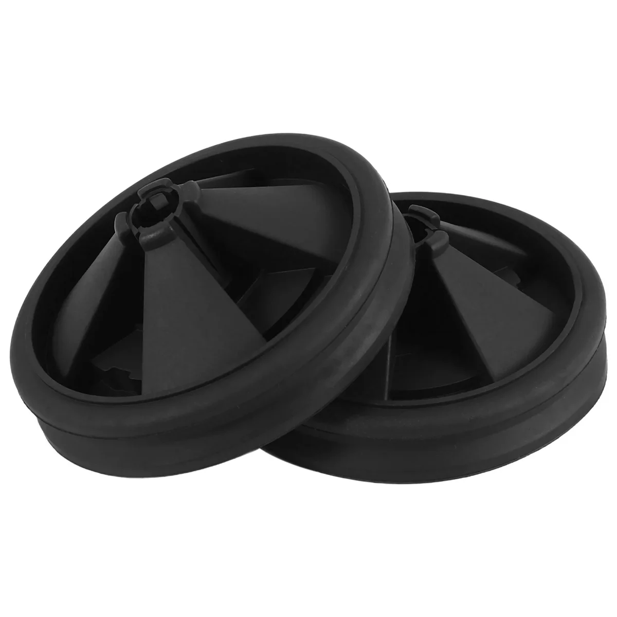 Piezas de silicona para desecho de alimentos, cubierta antisalpicaduras, 87mm de diámetro exterior, 2 unidades