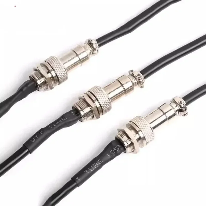 GX12 Connector Cable Industrial Grade 20-300CM GX12 Male and Female Extension Line M12 2 3 4 5 6 7 Pin Aviation Plug with Wire
